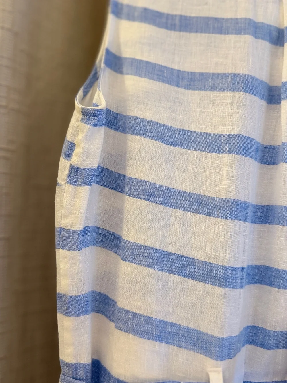 Tommy Hilfiger Women’s Sleeveless Blue & White Striped Summer Dress - Picture 12 of 15